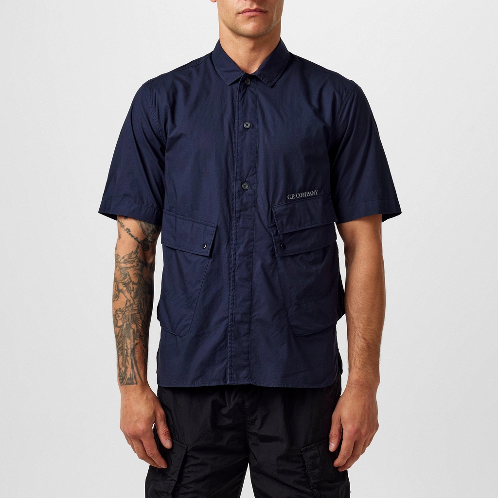 CP Company Short Sleeve Shirt - Ttl Eclipse 888
